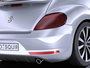 Volkswagen Beetle R-line 2014 vray 3D Model