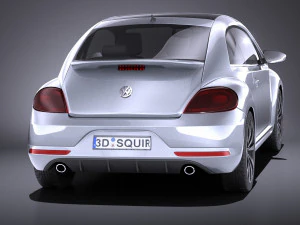 Volkswagen Beetle R-line 2014 vray 3D Model