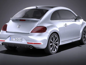 Volkswagen Beetle R-line 2014 vray 3D Model