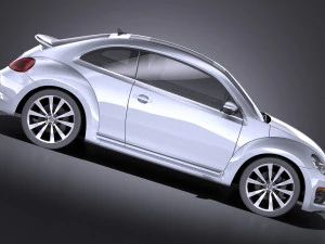 Volkswagen Beetle R-line 2014 vray 3D Model