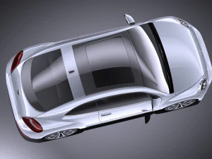 Volkswagen Beetle R-line 2014 vray 3D Model