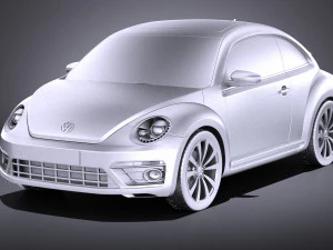 Volkswagen Beetle R-line 2014 vray 3D Model