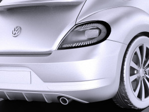 Volkswagen Beetle R-line 2014 vray Modèle 3D