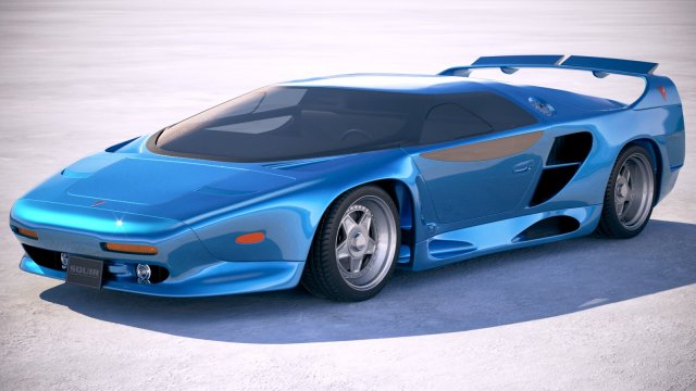 Vector Avtech WX3 1993 3D 模型 .c4d .max .obj .3ds .fbx .stl .blend