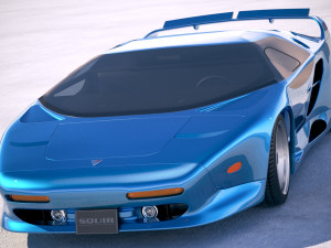 Vector Avtech WX3 1993 3D 模型