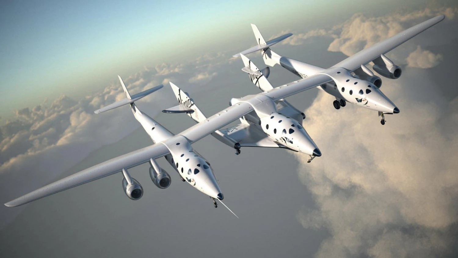 Virgin Galactic Shuttle 3D Model .c4d .max .obj .3ds .fbx .stl .blend 