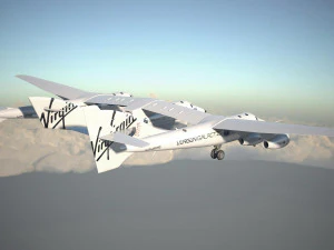 Virgin Galactic Shuttle 3D Model