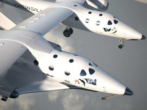 Virgin Galactic Shuttle 3D Model