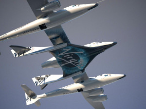 Virgin Galactic Shuttle 3D Model