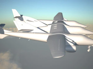 Virgin Galactic Shuttle 3D Model