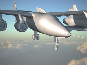 Virgin Galactic Shuttle 3D Model