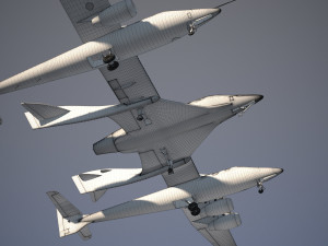 Virgin Galactic Shuttle 3D Model