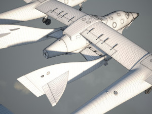Virgin Galactic Shuttle 3D Model