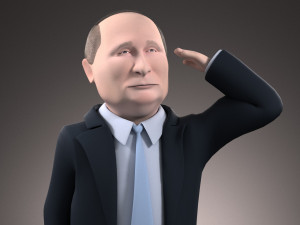Vladimir Putin Cartoon 3D 模型