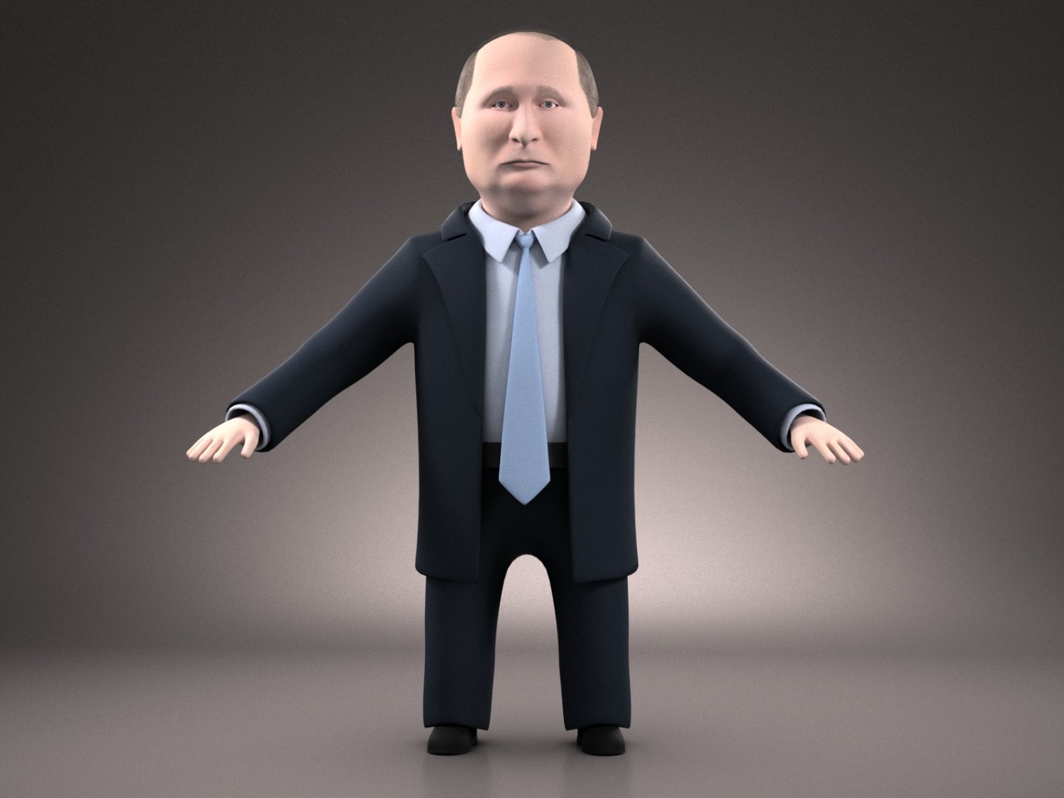 Путин 3д модель