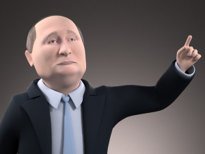 Vladimir Putin Cartoon 3D 模型