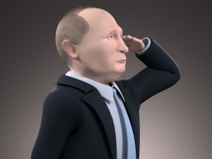Vladimir Putin Cartoon 3D 模型
