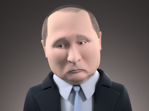 Vladimir Putin Cartoon 3D 模型