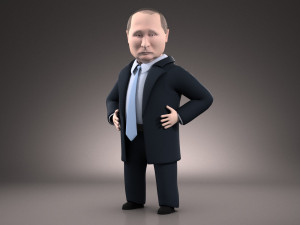 Vladimir Putin Cartoon 3D 模型
