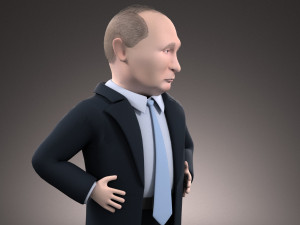 Vladimir Putin Cartoon 3D 模型