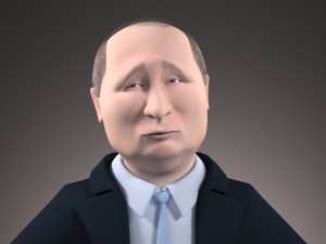 Vladimir Putin Cartoon 3D 模型