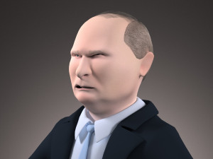 Vladimir Putin Cartoon 3D 模型