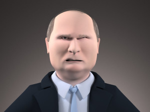 Vladimir Putin Cartoon 3D 模型