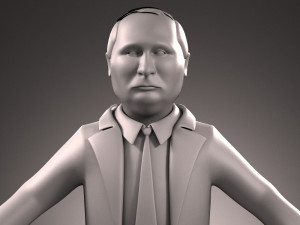 Vladimir Putin Cartoon 3D 模型