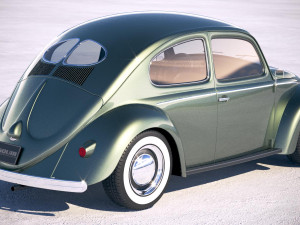 Volkswagen Beetle 1950 3D 모델