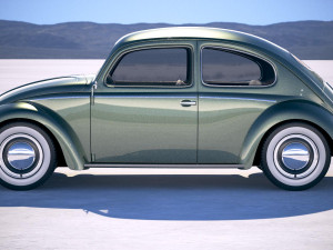 Volkswagen Beetle 1950 3D 모델