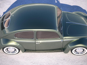 Volkswagen Beetle 1950 3D 모델