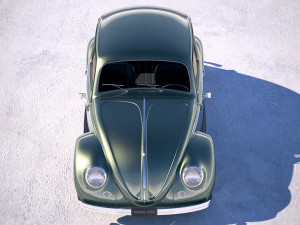 Volkswagen Beetle 1950 3D 모델