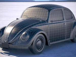 Volkswagen Beetle 1950 3D Model