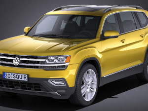 Volkswagen Atlass 2018 3Dモデル