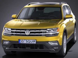 Volkswagen Atlass 2018 3D Model