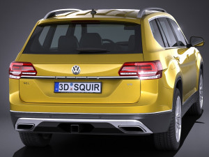 Volkswagen Atlass 2018 3D Model