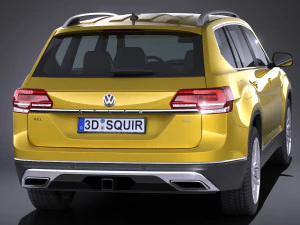 Volkswagen Atlass 2018 3D Model