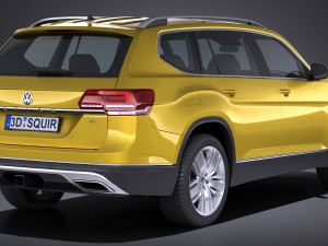 Volkswagen Atlass 2018 3D Model