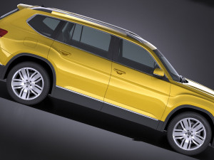 Volkswagen Atlass 2018 3D Model
