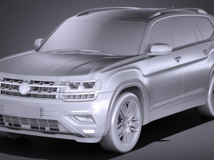 Volkswagen Atlass 2018 3D Model
