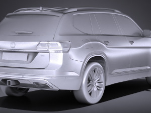 Volkswagen Atlass 2018 3D Model