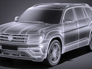 Volkswagen Atlass 2018 3D Model