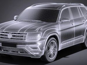 Volkswagen Atlass 2018 3D Model