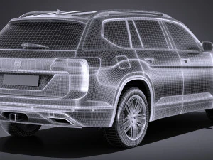 Volkswagen Atlass 2018 3D Model