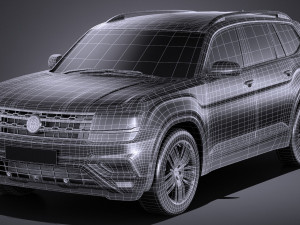 Volkswagen Atlass 2018 3D Model