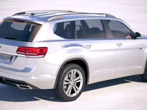 Volkswagen Atlas R-line 2018 3D Model