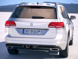 Volkswagen Atlas R-line 2018 3D Model