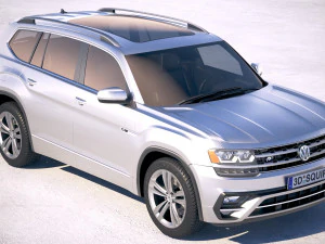 Volkswagen Atlas R-line 2018 3D Model