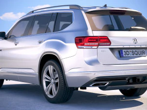 Volkswagen Atlas R-line 2018 3D Model