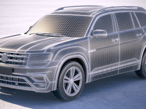 Volkswagen Atlas R-line 2018 Modelo 3D